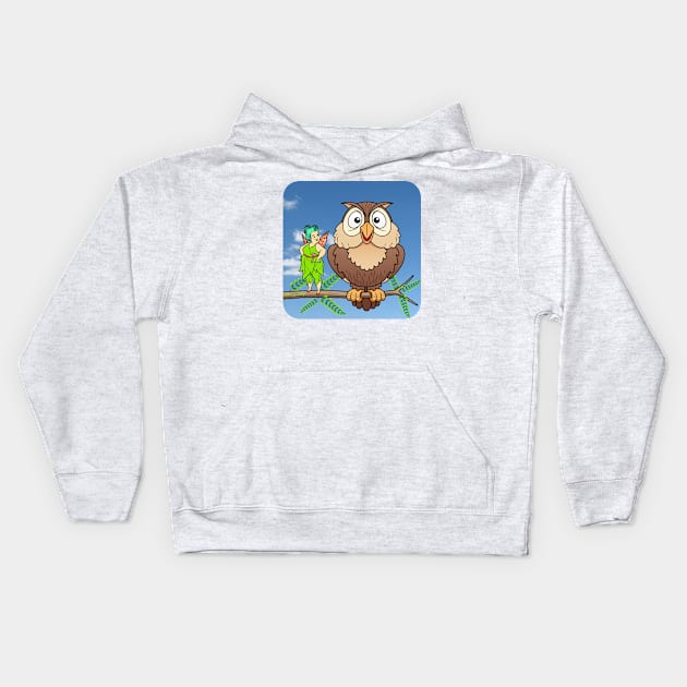 What a Hoot Kids Hoodie by ellenaJ